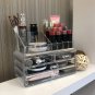 Ikee Design Clear Makeup Organizer Skin Care Cosmetic Display Case with 4 Drawer