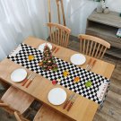 KOLVIIV Christmas Table Runner Fall Pumpkins Burlap Kitchen Dinner Table Decorat