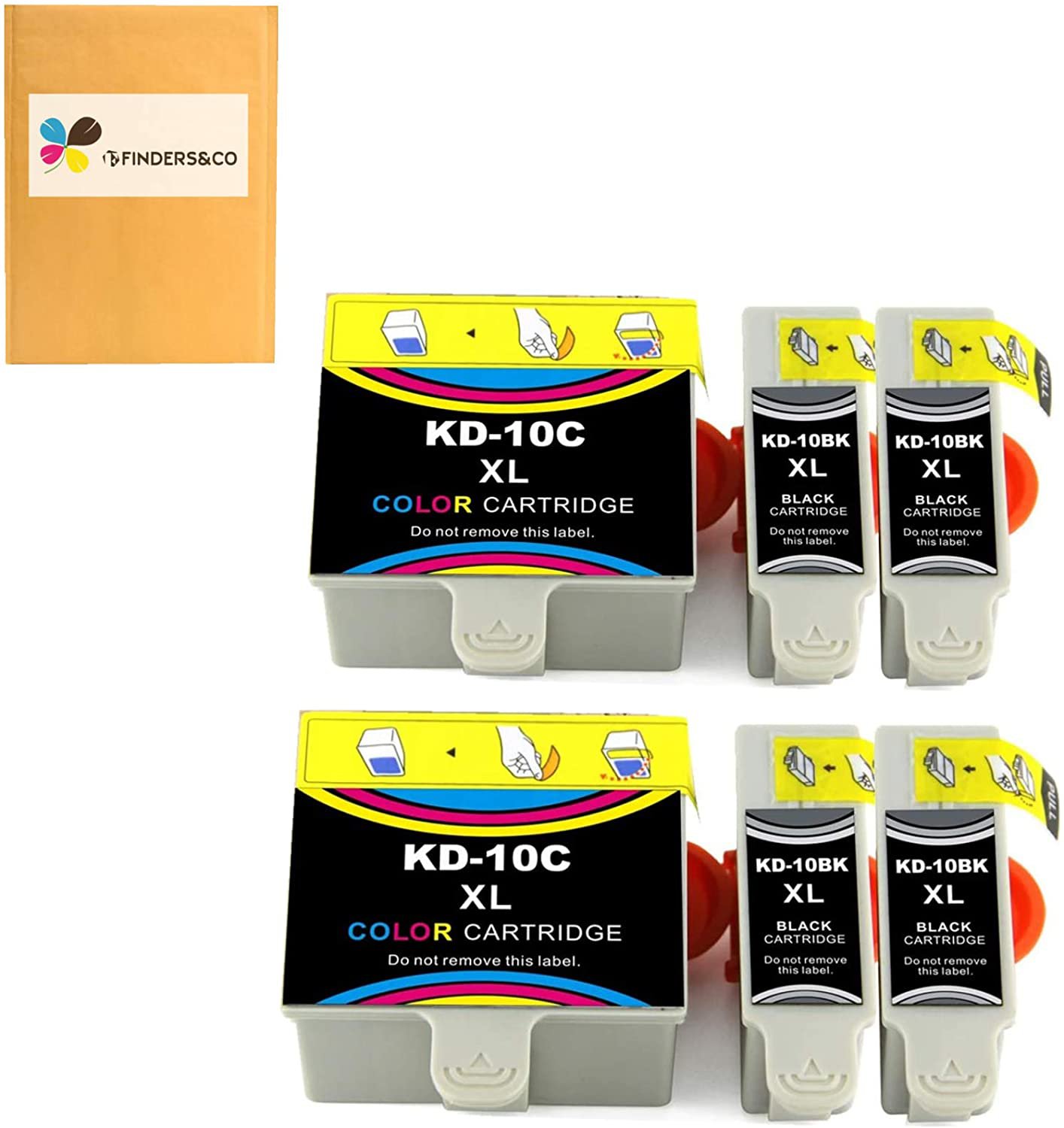 Compatible Kodak 10XL 10B 10C Combo Ink Cartridge Replacement for Kodak Easyshar