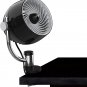 Vornado Pivot3C Compact Air Circulator Clip on Fan with Multi-Surface Mount, Bla