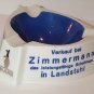 Kangaroo Ashtray MARA Der Schuh fur Alle German white blue dish