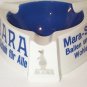 Kangaroo Ashtray MARA Der Schuh fur Alle German white blue dish