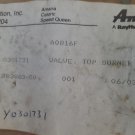 Whirlpool Amana Top Burner Valve Y0301731 Whirlpool Amana Top Burner Valve Y0301731
