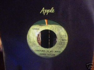JAMES TAYLOR Carolina In My Mind 45  Apple  1970
