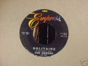 THE EMBERS Solitaire 45 on Empress  Doo Wop