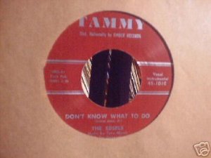 THE EDSELS Don't Know What To Do 45 Tammy DooWop