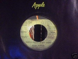 MARY HOPKIN Knock Knock Who's There  45  Apple  1972