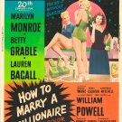 How To Marry A Millionaire (1953) Movie Poster