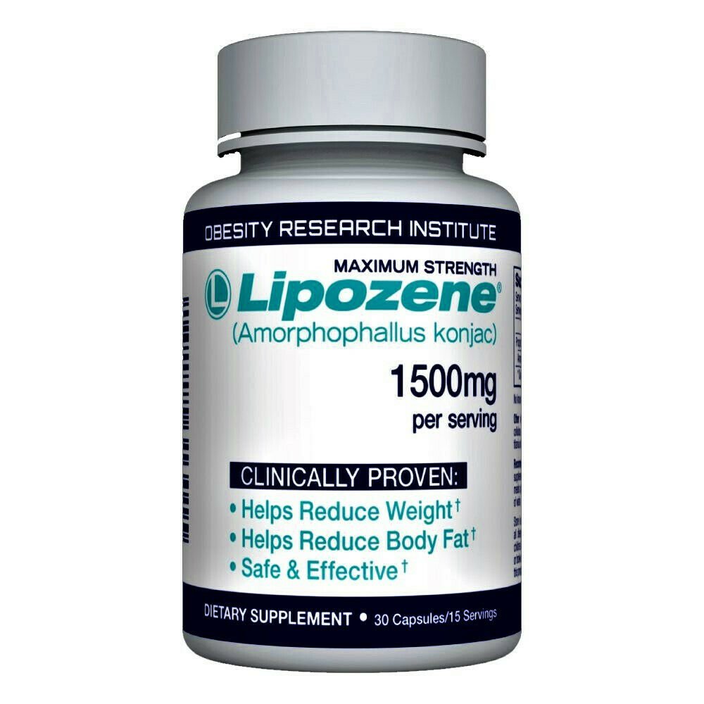 Lipozene Maximum Strength Weight Loss Supplement 1500 Mg 30 Capsules.