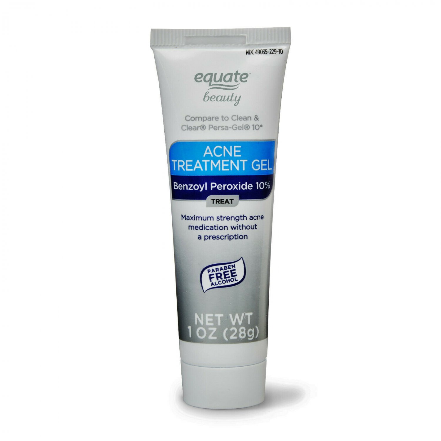 Equate Beauty 10% Benzoyl Peroxide Maximum Strength Acne Treatment Gel 1 Oz