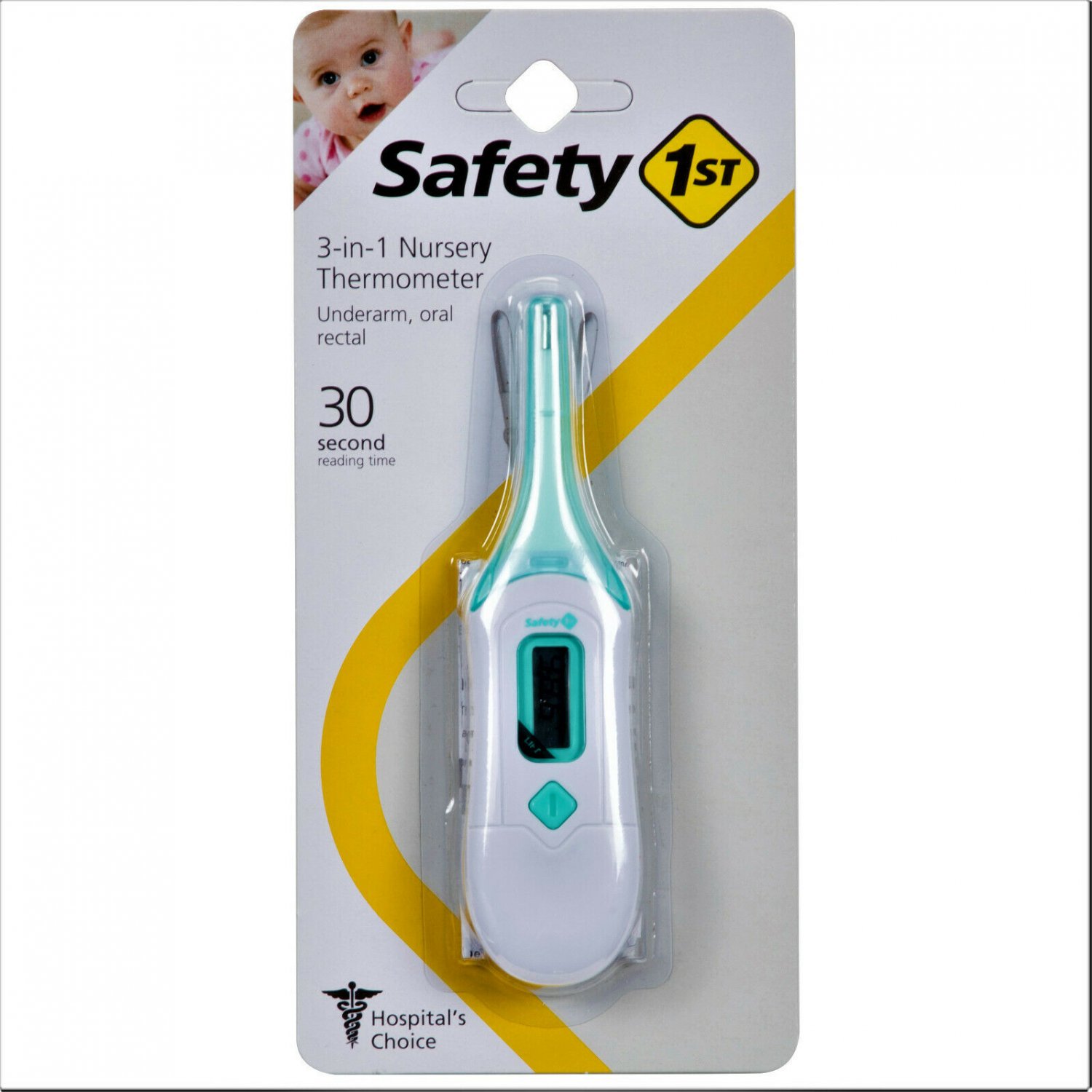 Safety 1st Nursery Thermometer 3 in 1 (Pack of 2)