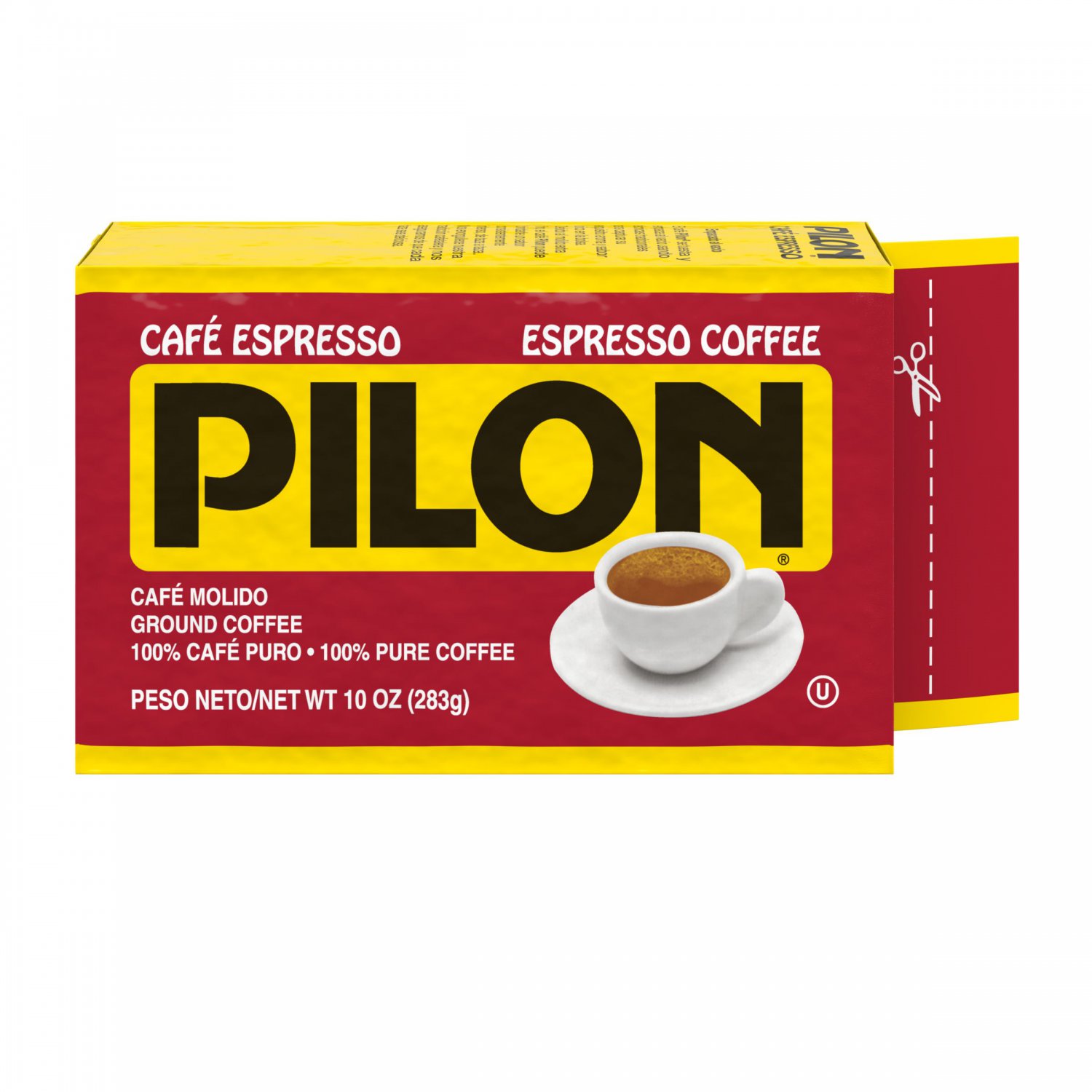 Cafe Pilon Espresso Coffee 10 oz Brick (4 Bricks)