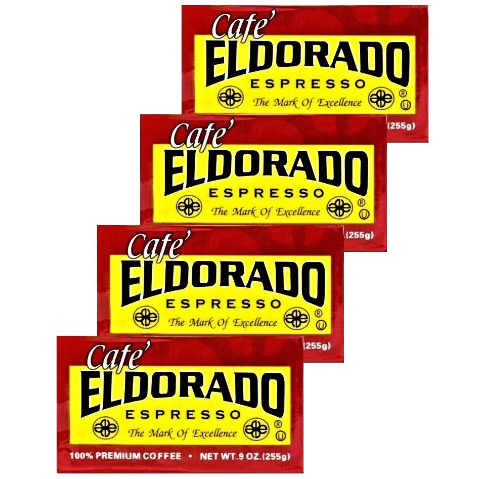 Eldorado Espresso Coffee Rich Full Legendary 9 Oz Brick 4 Bricks