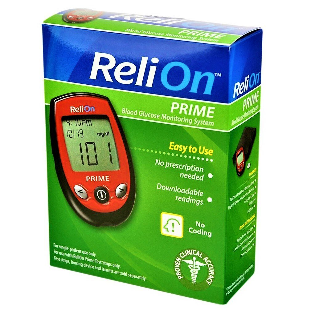 ReliOn Prime Blood Glucose Monitoring System (Red)