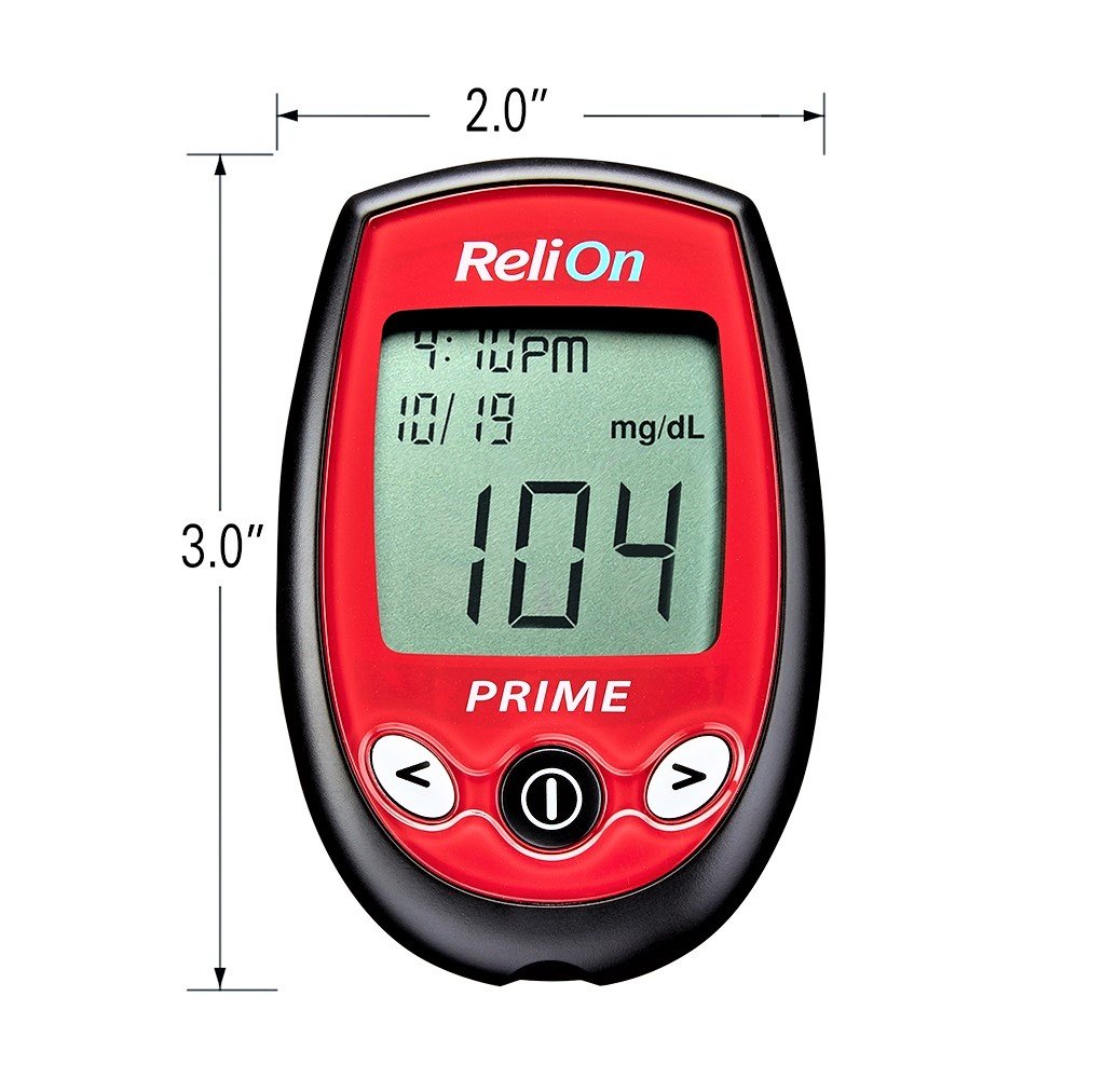 ReliOn Prime Blood Glucose Monitoring System (Red)