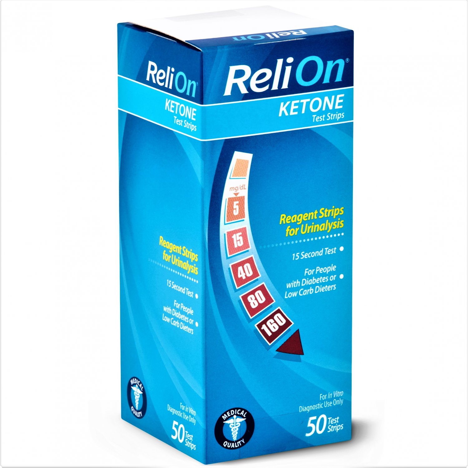 Relion Ketone Urinalysis Test Strips 50 Test Strips 5819