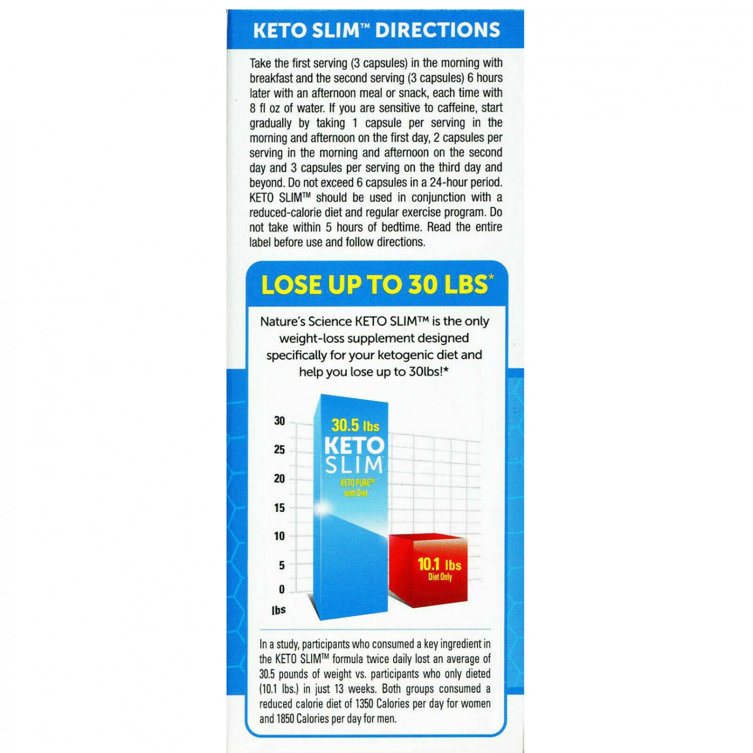 Nature's Science KETO Slim Effective Weight Loss 60 Capsules