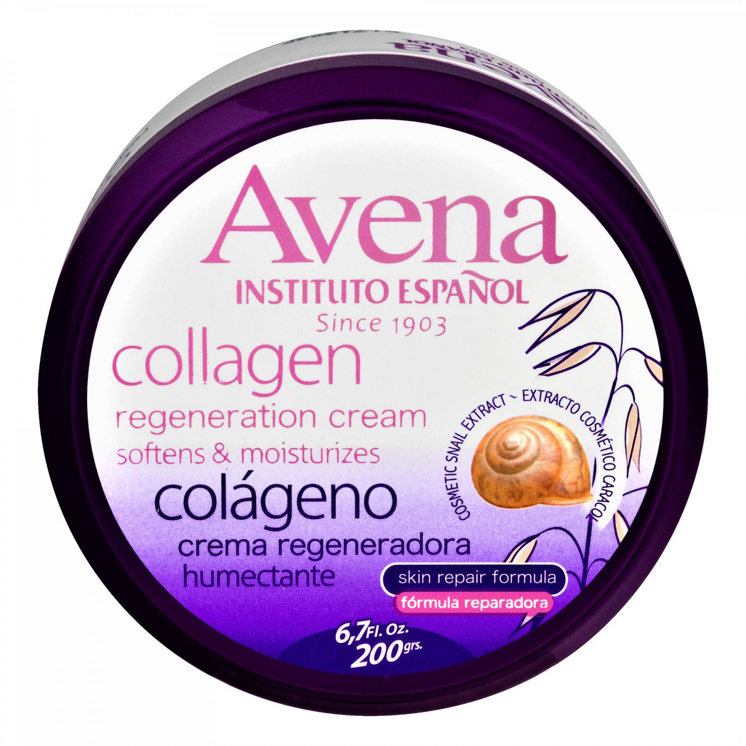 Instituto Espanol Avena Collagen Regeneration Cream Softens & Moisturizes 6.7oz