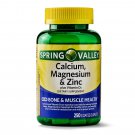 Spring Valley Calcium Magnesium & Zinc Plus Vitamin D3 250 Coated Caplets