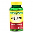 Spring Valley Milk Thistle Extract Herbal Supplement 175 mg 90 Capsules