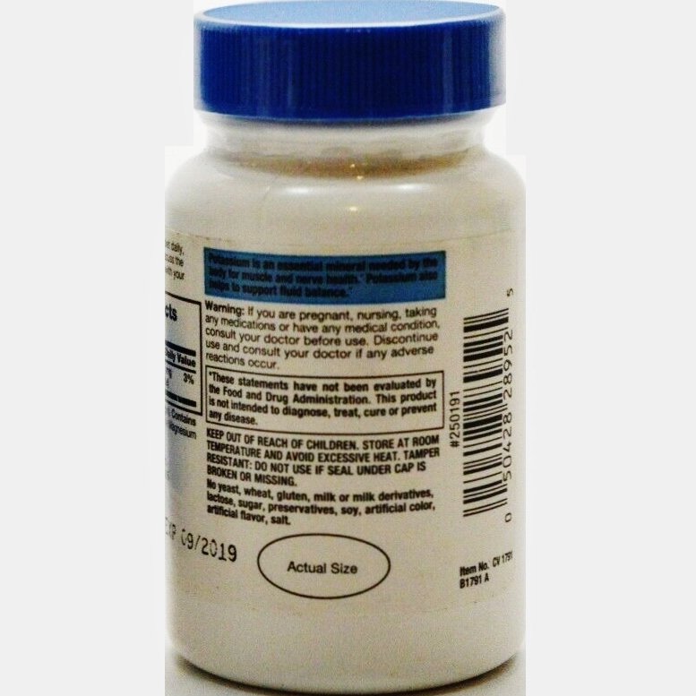 CVS Potassium Gluconate 595mg Muscle & Nerve Health 100 Caplets