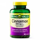 Spring Valley Cinnamon Plus Chromium Metabolism Support Capsules 500 mg, 180 Capsules