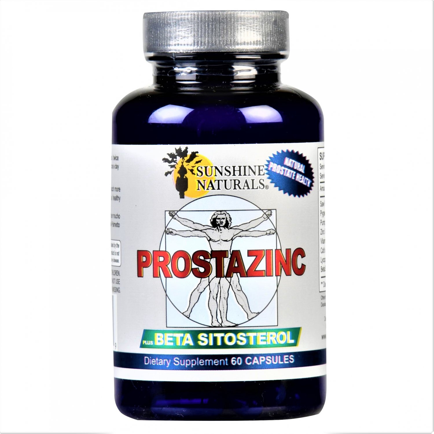 Sunshine Naturals Prostazinc With Betasitosterol 60 Capsules