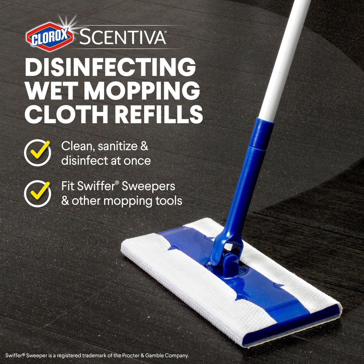 Disinfecting Wet Mopping Pad Refills Bleach Free Pacific Breeze