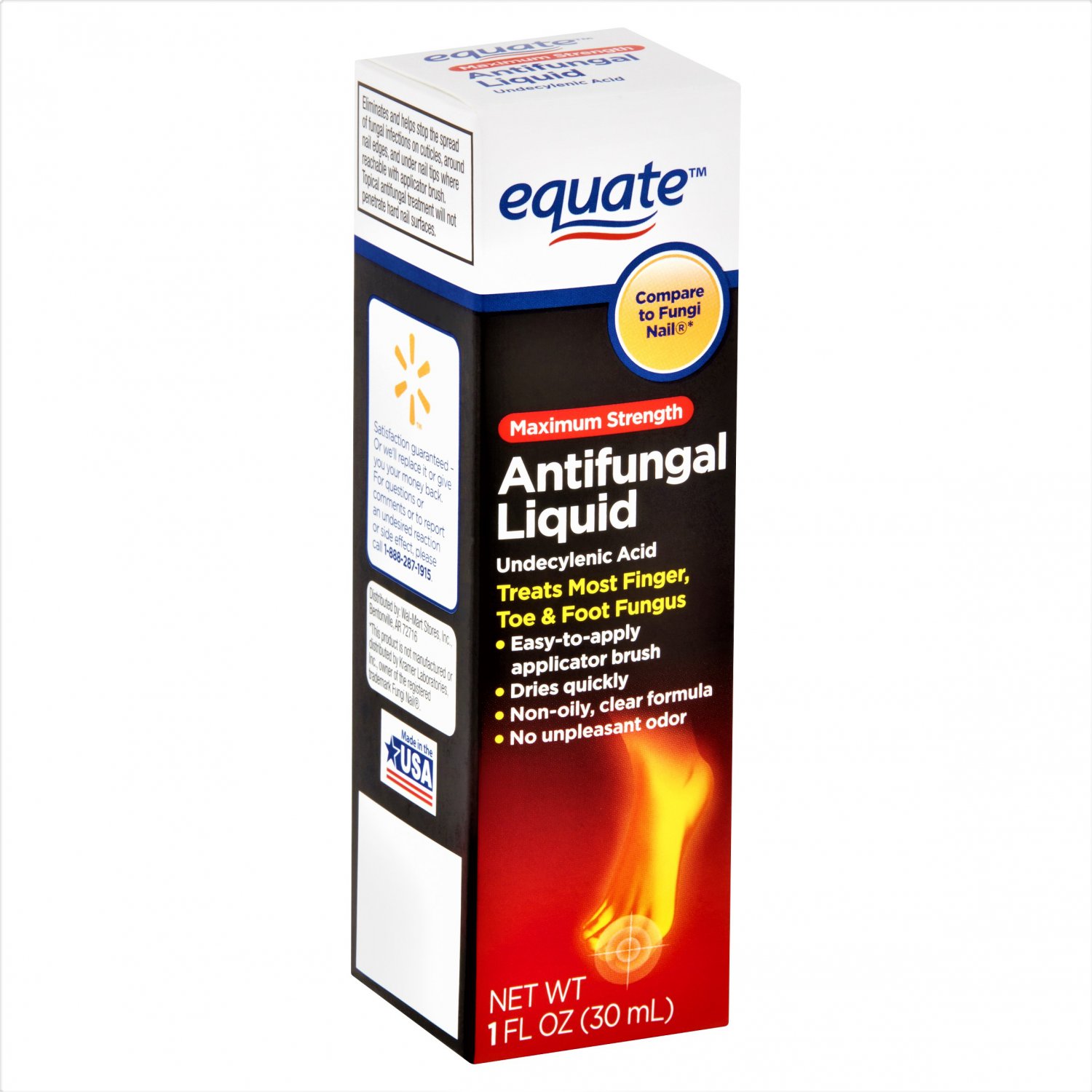Equate Maximum Strength Antifungal Liquid, 1 fl oz