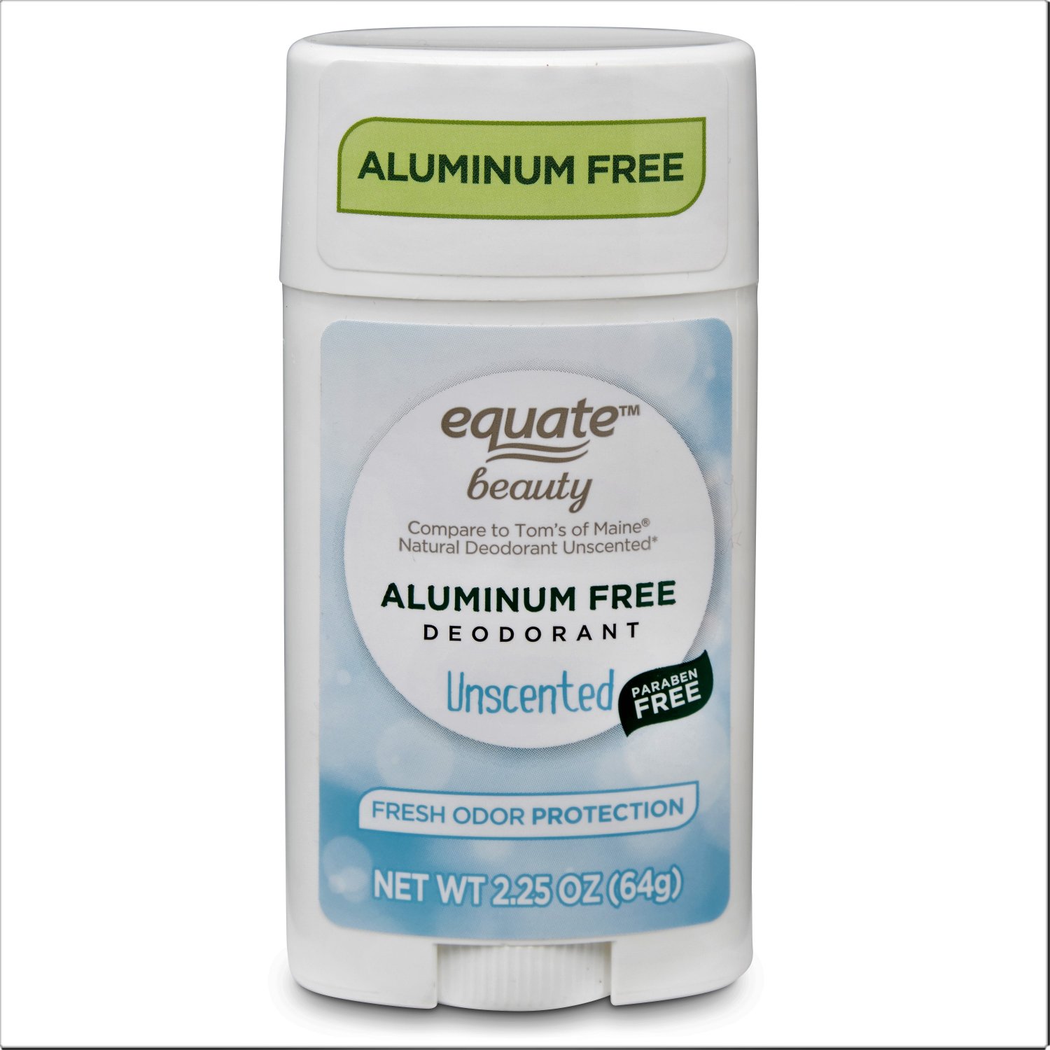 Equate Beauty Aluminum Free Unscented Deodorant 2.25 Oz