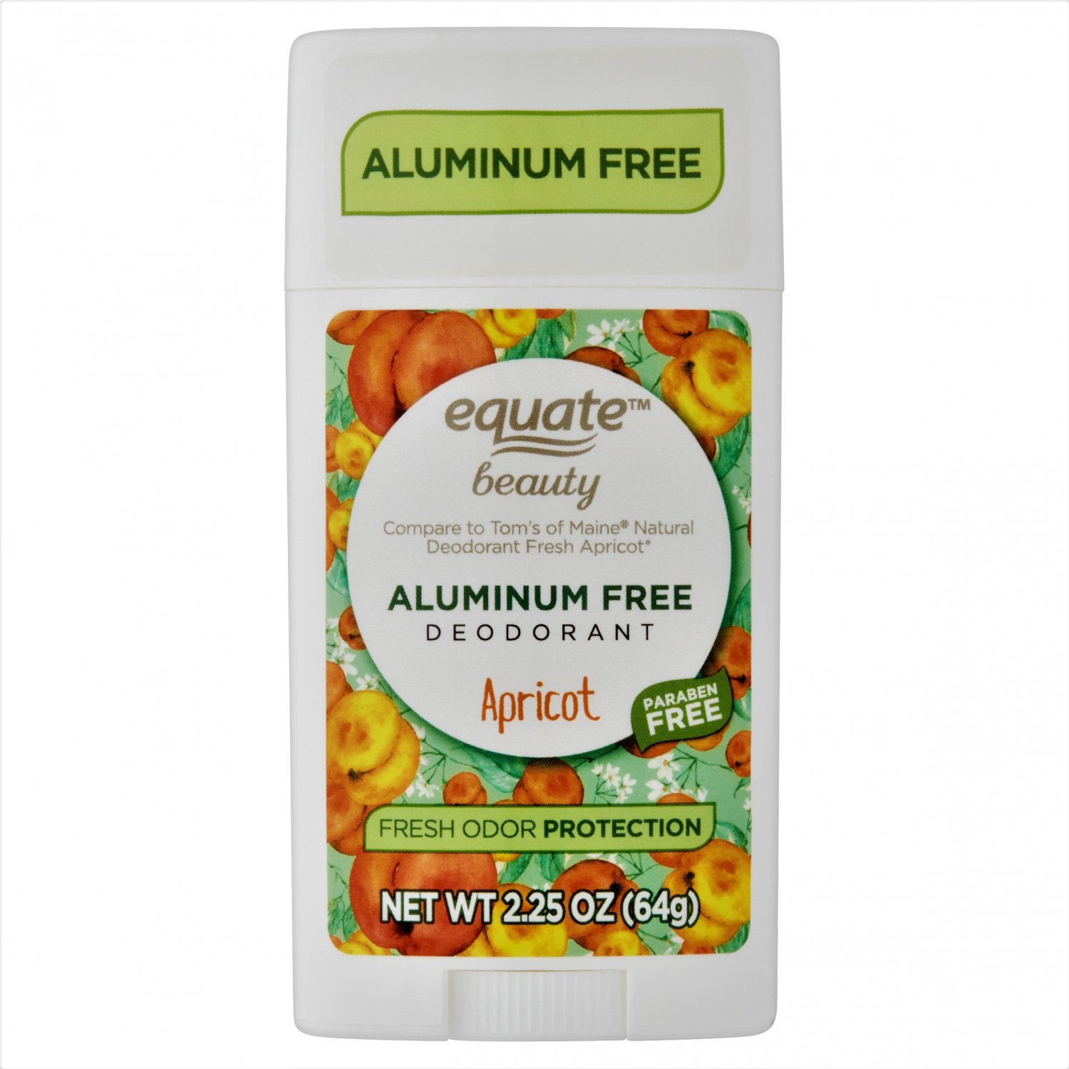 Equate Beauty Apricot Aluminum Free Deodorant 2.25 Oz (Pack of 2)