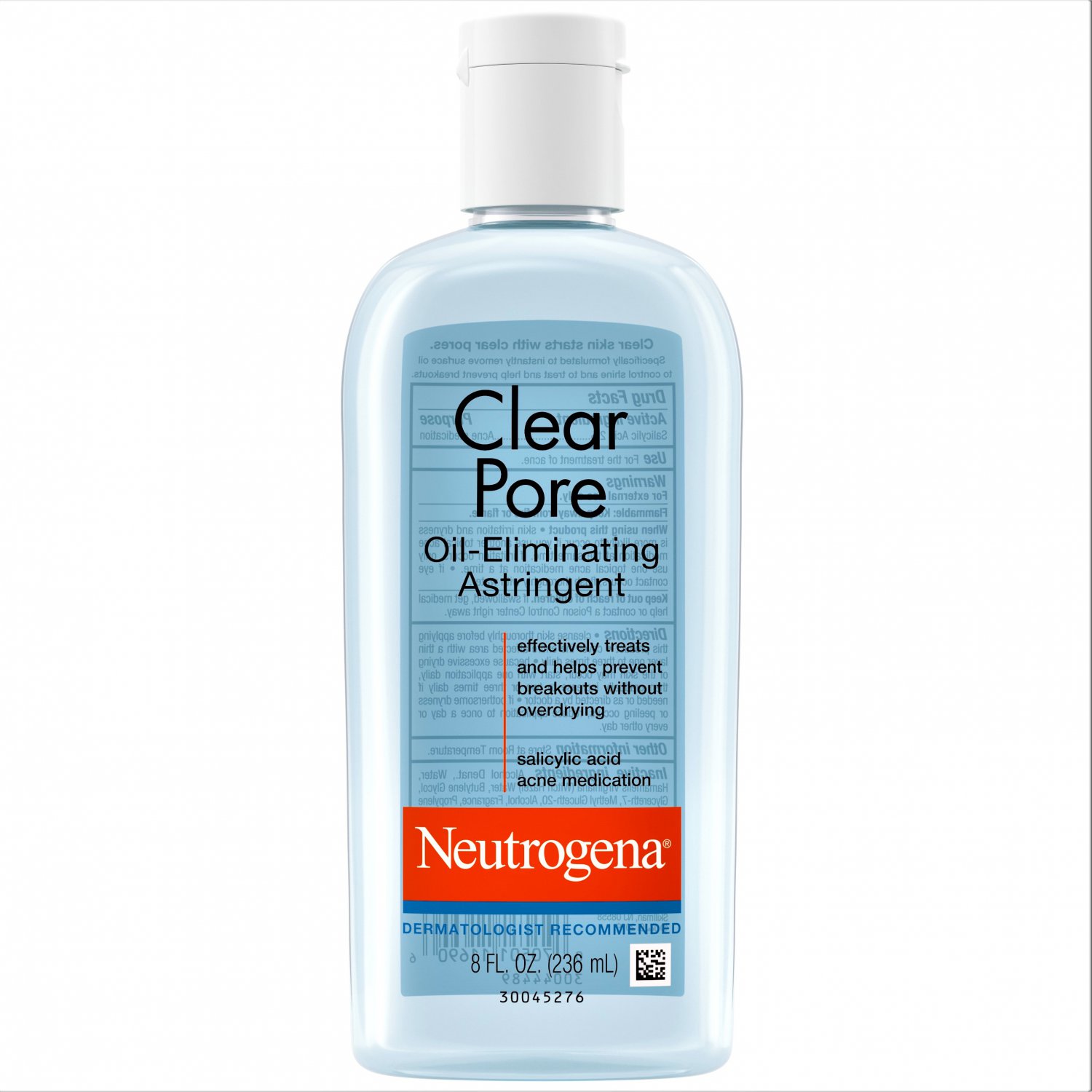 Neutrogena Pore Clearing Salicylic Acid Acne Medicine Facial Astringent for Oily Skin 8 oz