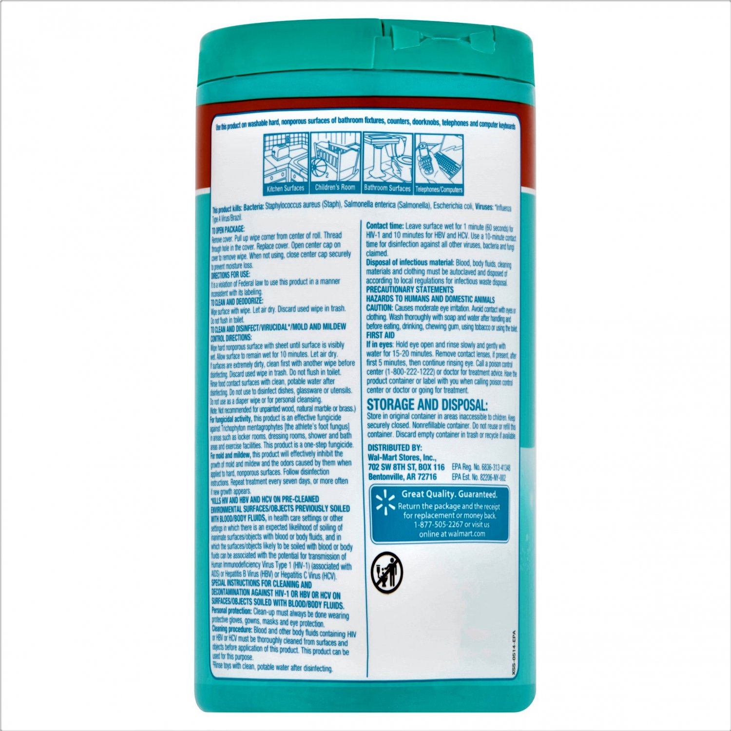 2 Great Value Fresh Scent Disinfecting Wipes (75 Wipes Pack) 150 Wipes in 2 Pack