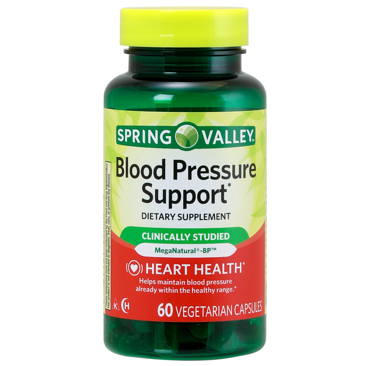 Spring Valley Blood Pressure Support Hearth Health 60 Vegetarian Capsules Spring Valley Blood Pressure Support Hearth Health 60 Vegetarian Capsules