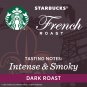 Starbucks Dark Roast Ground Coffee French Roast 100% Arabica 12 oz Bag