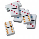 Double Six Dominoes 28 Color Dot Dominoes in Tin