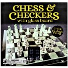 Chess & Checkers Set with 9” Glass Board