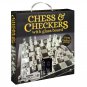 Chess & Checkers Set with 9â�� Glass Board