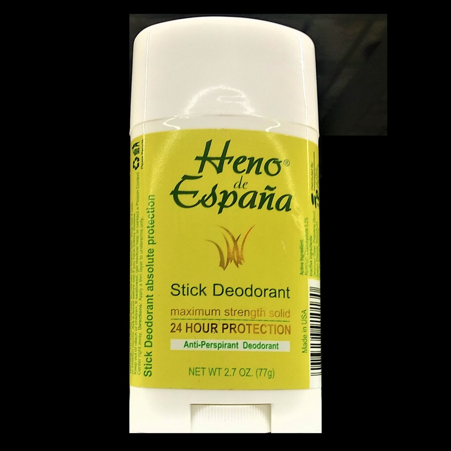 Heno de Espana Stick Deodorant Maximun Strenght Anti-Perspirant Deodorant 2.7 oz