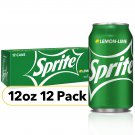 Sprite Lemon Lime Soda Soft Drinks (12oz Can) 12 Cans