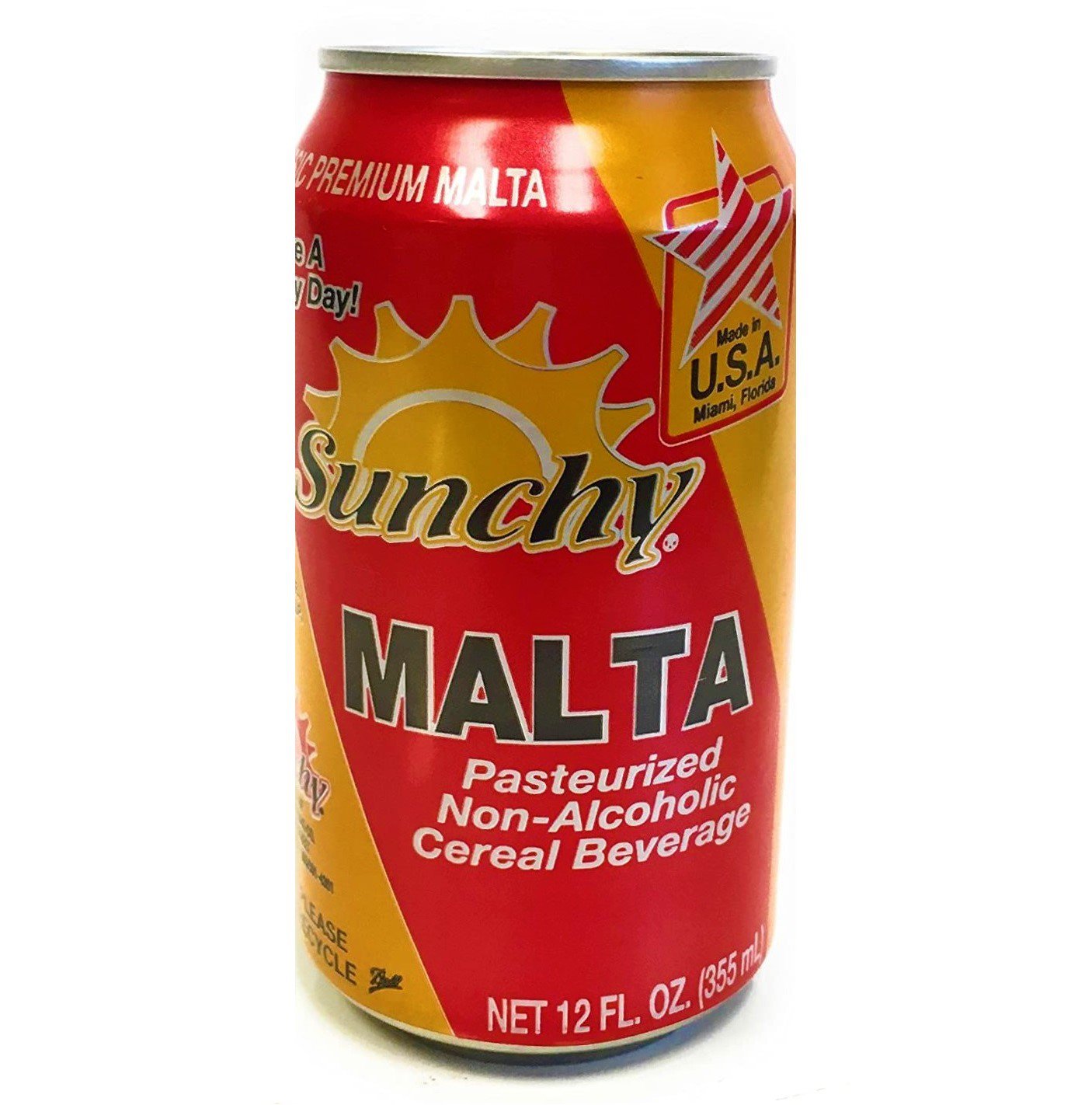 Sunchy Malta 12oz Can 12 Cans