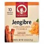 Carmencita Ginger Tea With Turmeric & Cinnamon (10 Tea Bags Box) 4 Boxes