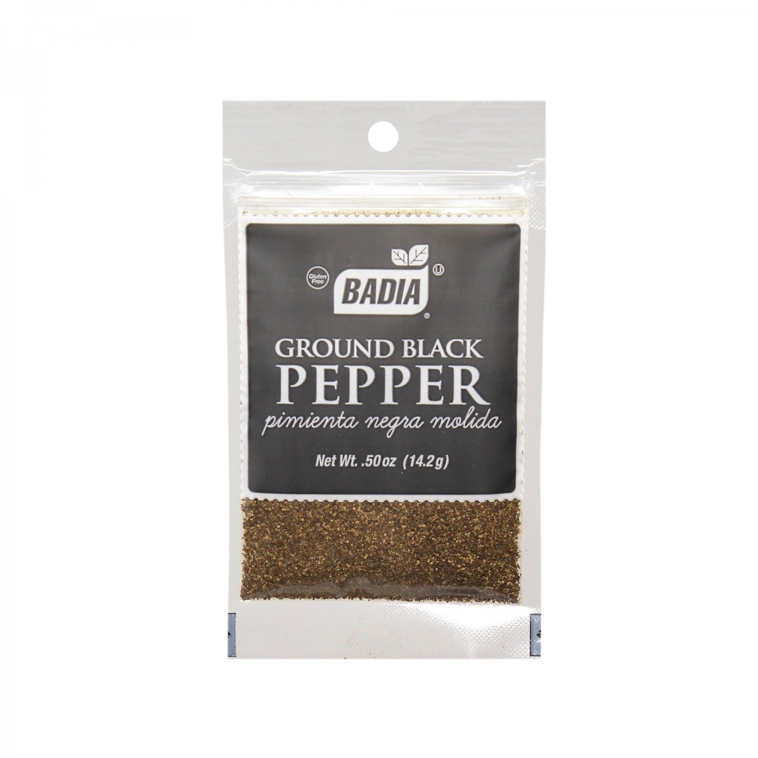 Badia Black Pepper Ground/ Pimienta Negra Molida (0.5 oz Bag) 3 Bags
