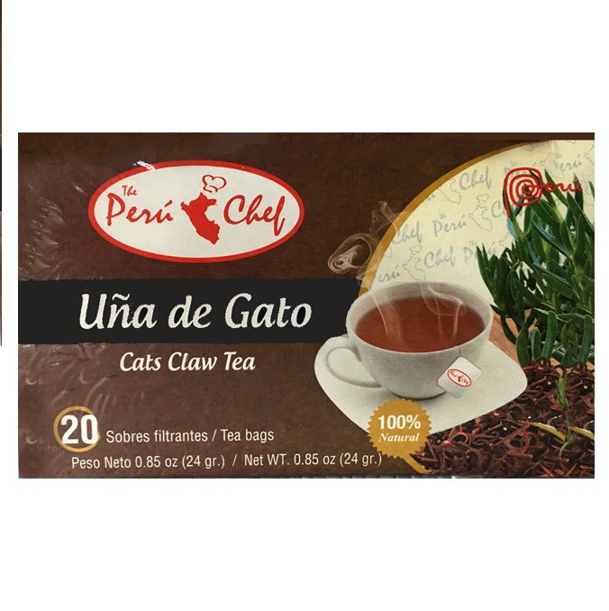 The Peru Chef  Cat's Claw / Una de Gato  Herbal Tea (20 Tea Bags Box) 2 Boxes