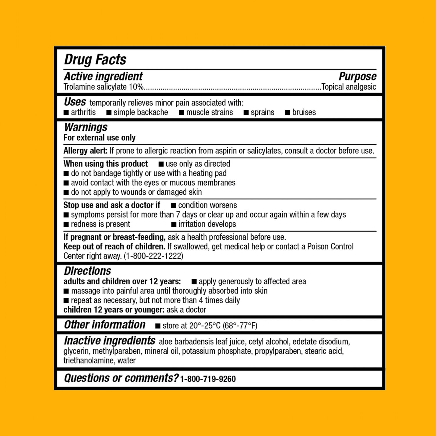 Equate Arthricream Trolamine Salicylate 10% Analgesic & Arthritis Pain ...