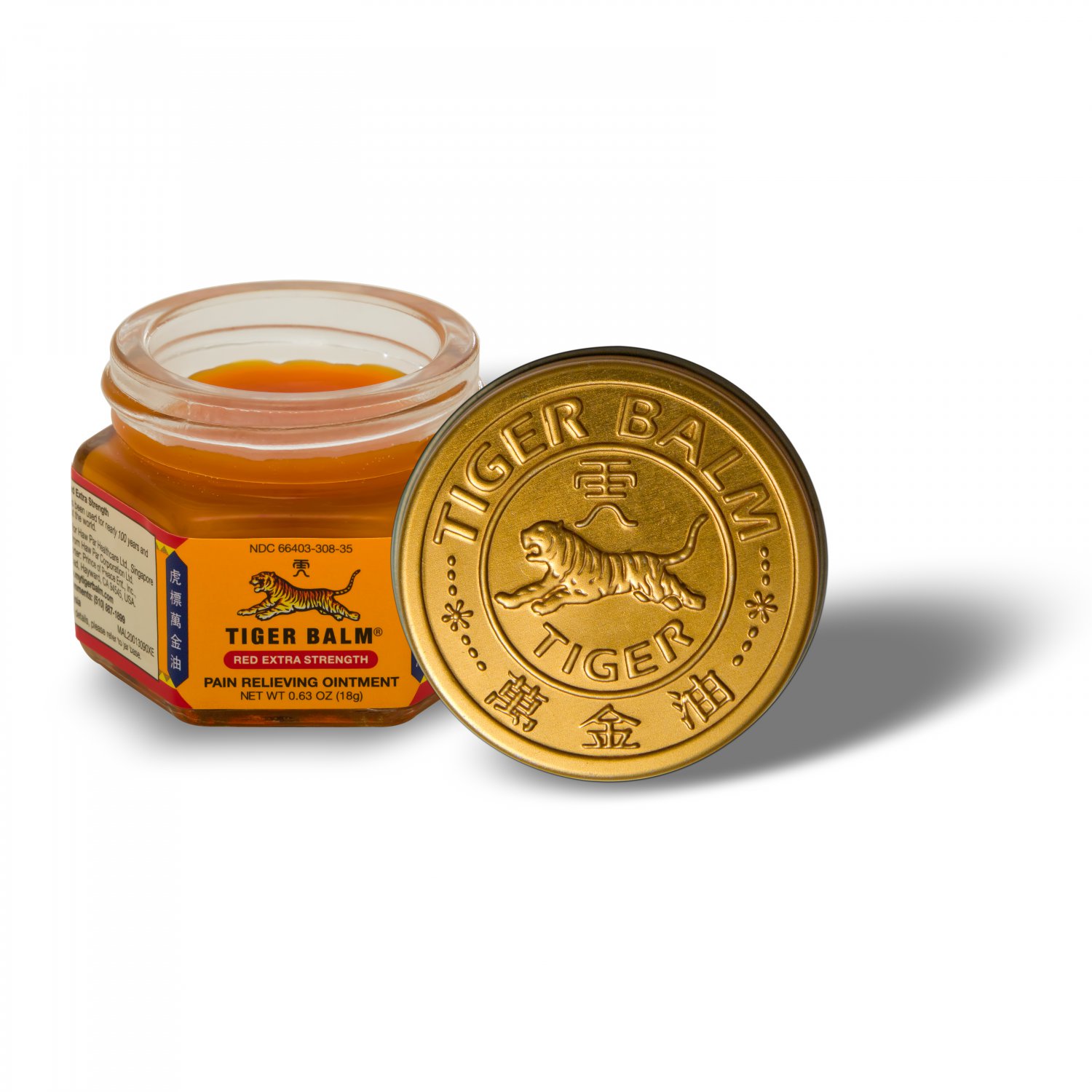 Tiger Balm Pain Relieving Ointment Red Extra Strength 0.63 Oz