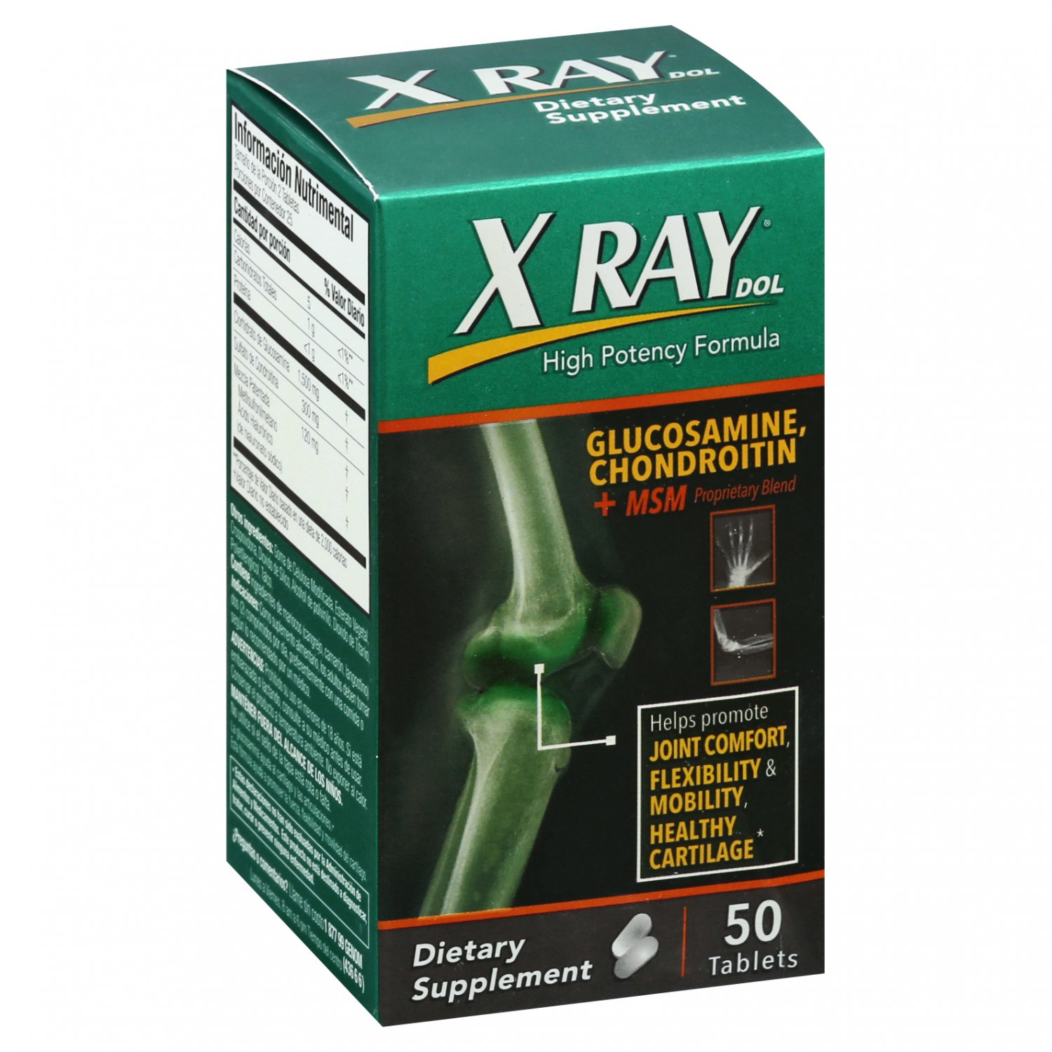 X Ray Dol Glucosamine Chondroitin 50 Tablets
