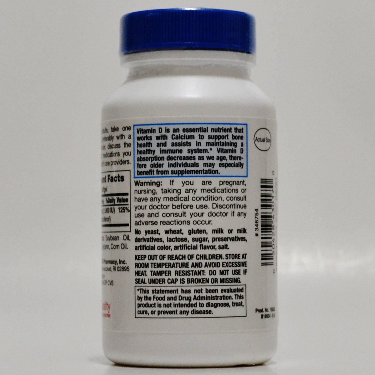 CVS Health Vitamin D3 Bone Health Dietary Supplement 1000IU 120