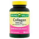 Spring Valley Collagen Type 1 & 3 Plus Vitamin C 1,000 mg 120 Tablets