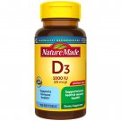 Nature Made Vitamin D3, 1000 IU (25 mcg) 100 Softgels